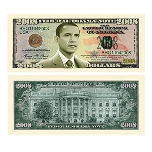 SET OF 10-Barack Obama Collectible 2008 Novelty Bill