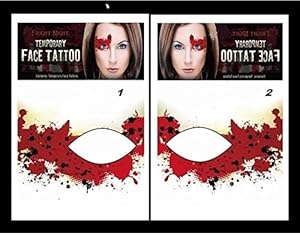 Tatouage temporaire / halloween n°1 /déguisement /soirée /temporary face tatoo