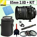 Nikon 85mm f 2.8D PC-E Micro Nikkor Lens + Deluxe Accessory Kit by Nikon