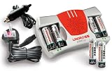 Uniross 15 Minute Charger Including 4 x AA2300mAh + 2 Extra Free & In-Car Charger Cord