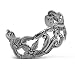 Carolyn Pollack Sterling Silver Floral Filigree Cuff Bracelet