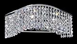 Crystal Wave Six Light Bathroom Light