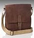 Leather Fold Over Flap Cross Body Bag
