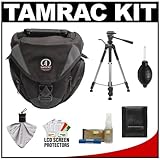 Tamrac 5515 Adventure Zoom 5 Digital SLR Camera Bag Holster Case (Gray) + T ....