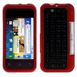 GTMax Durable Red Rubber Hard Snap On Crystal Cover Case for AT&T Motorola BACKFLIP Android GSM Cell Phone
