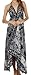 Sakkas Women's Batik Medallion Handkerchief Hem Adjustable Dress
