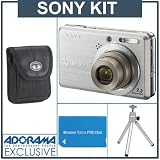 Sony Cybershot DSC-S750 Digital Still Camera Kit, with 2 GB Memory Stick, Camera Case, Table Top Tripod