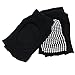Sanwood Barre Sock Pilates Yoga Socks with Grip for Girl Women(2 Pairs Black)