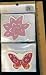 DIE CUT DESIGNER COASTERS. 8 COASTERS. BUTTERFLY; LEAF; FLOWER