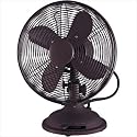 Minka-Aire Fans F300-ORB 11" Retro Contemporary Indoor Oil-Rubbed Bronze Desk Fan