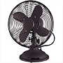 Minka-Aire Fans F300-ORB 11" Retro Contemporary Indoor Oil-Rubbed Bronze Desk Fan