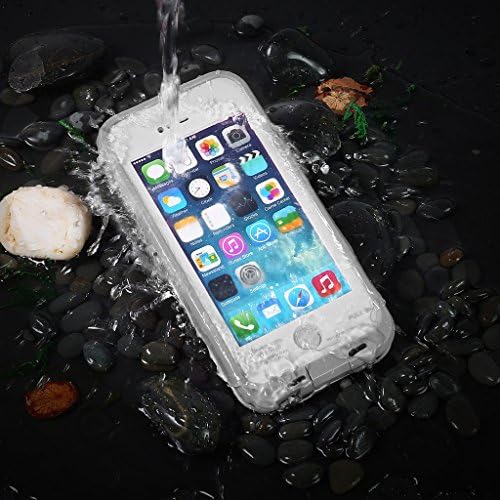Redpepper Waterproof Case Cover for iPhone 5 5s Color White