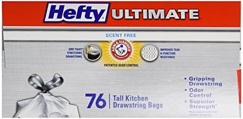 Reynolds Consumer Products Tall Kitchen Drawstring Bags, 13 Gallon (76 Count)