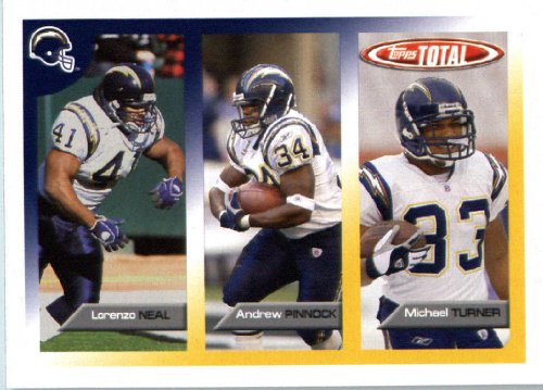 2005 Topps Total Football Card (In protective Screwdown Case) # 364 Lorenzo Neal San Diego Chargers