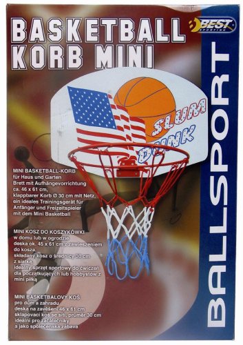 BEST BASKETBALLKORB MINI , rot, ca. 30 cm