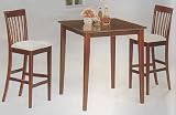 3 Piece Cappuccino Finish Table Bar Stool