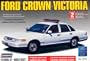 1996 Ford Crown Victoria Police Car Plain White by Lindberg