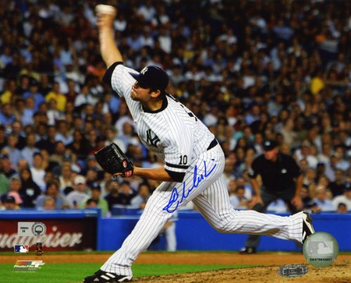 Joba Chamberlain Autographed Photograph: New York Yankees vs. Red Sox Signed 8x10 Photo