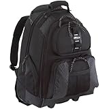 Targus Sport Rolling Backpack Case Designed for 15.4-Inch Notebooks, Black (TSB700)