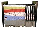 DR. SEUSS CAT IN THE HAT -3 PIECE CRIB BEDDING SET