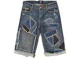 Girl's Ralph Lauren Patchwork Cut Off Denim Shorts