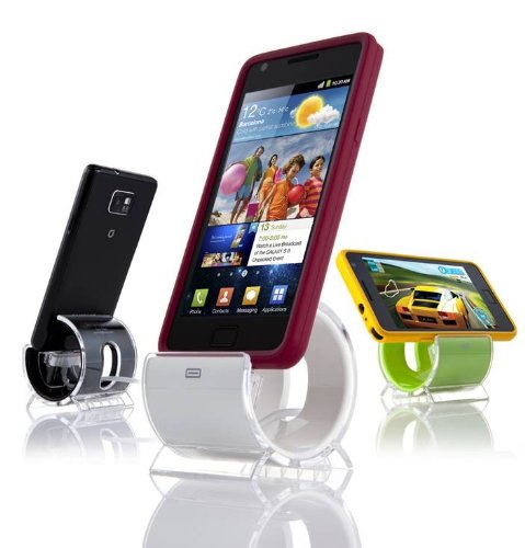 Sinjimoru Sync and Charge Dock Stand for Samsung Galaxy S2, SII, i9100 (Color Option: WHITE - Micro USB Cable Included)