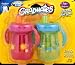 Sip and Smile Spill Proof Cup 2 Handle Cup Design, 7 Ounce, 2 Pack, Colors May Vary