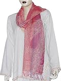 Shawls Stoles in Blend Silk with Wool Thread Work India 72 x 27(jwstl499)
