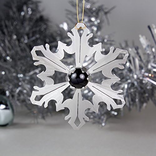 Snowflake Ornament, Black Onyx