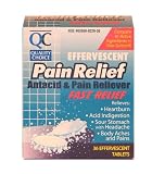 Search : Quality Choice Effervescent Pain Relief Antacid And Pain Reliever Tablets 36 Count ,  Boxes (Pack of 4)