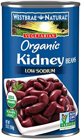 Westbrae Natural Organic Kidney Beans, No Salt Added, 25 Oz (Pack of 12)