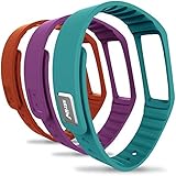 Striiv Fusion Wristband, Orange/Light Blue/Purple, One Size