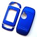 Sharp Sidekick III Rubberized Snap On Protector Hard Case Rubber Feel Leather Paint Cover Blue