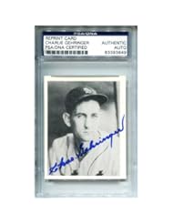 Collectibles: Chas. Gehringer Autographed Reprint Playball Card (PSA) - Hollywood Collectibles