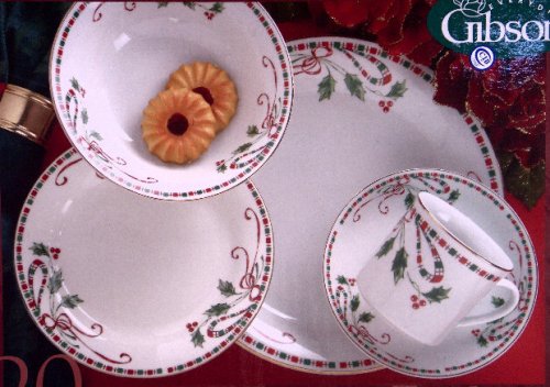 Dinnerware Set Dinner Set Christmas woodland Holiday Plates