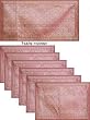 Placemats Set, Table Runner 25x19 inches, Mat 13x19 inches (btm005)