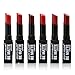 6PC City Color Matte Lipstick Perfect Shades of Red set of 6