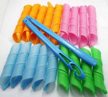 18pcs Hair Rollers Snail Rolls Styling Curler Tools, Easy At Home DIY Natural Way