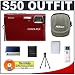 Nikon Coolpix S50 7.2 Megapixel Digital Camera (Red) with 3x Optical Zoom + High Speed 2.0 USB SecureDigital Card Reader + Spare EN-EL8 Battery for Nikon + Digital Camera Case