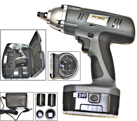 Pit Bull 24v Cordless Impact Wrench Kit/Sockets