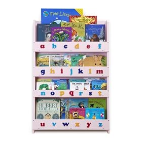 The Tidy Books Children's Bookcase (Pink, Lowercase)