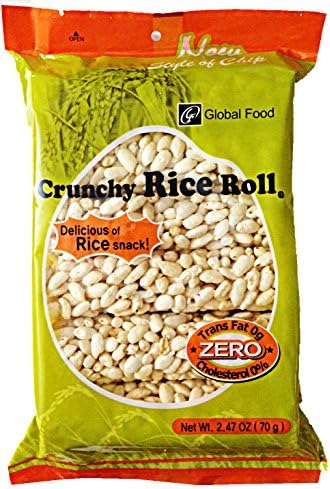 Trans Fat 0g Korean Style Crunchy Rice Roll Rice Roller Snack (Pack of 3)