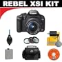Canon Digital Rebel XSi 12MP Digital SLR Camera with EF-S 18-55mm f/3.5-5.6 IS Lens (Black) + Advanced DBROTH Accessory Kit