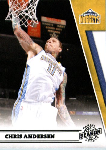 2010/11 Panini Season Update Basketball Card # 133 Chris Andersen Denver Nuggets In a Protective Screwdown Display Case !