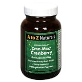 A to Z Naturals Cran-Max Cranberry, Ultimate Extract, Vegetarian Capsules, 90 capsules