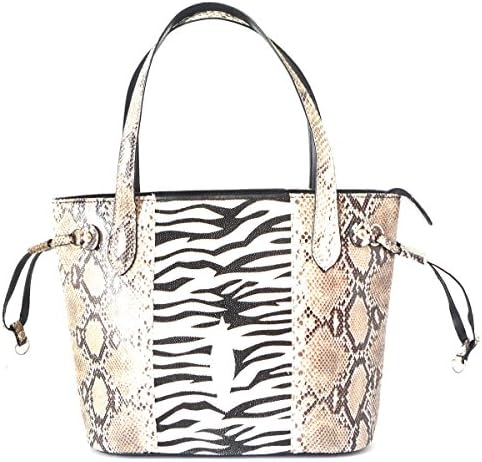 Authentic Stingray Skin Women's Pearl Eyes&amp;Python Bag Tote Tiger Handbag