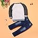 Sagton Toddler Boys Fall Outfit Clothes Car Print T-shirt Tops+Long Jeans Trousers (3T)