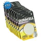 Pile CR2450 3V Duracell au lithium par 10par Duracell