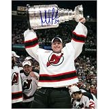 Martin Brodeur Autographed 2003 Holding Stanley Cup 16x20 Photograph