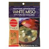 San-J White Miso Soup Envelopes, 0.42-Ounce Envelopes (Pack of 36)
